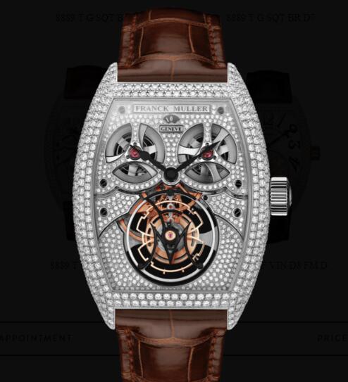 Review Franck Muller Giga Tourbillon Replica Watches for sale Cheap Price 8889 T G D8 MVT D OG